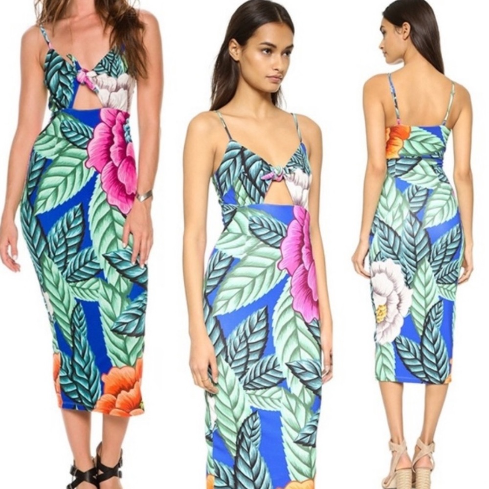 NWT Mara Hoffman Tie Front Midi Dress